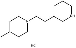 4-Methyl-1-[2-(3-piperidinyl)ethyl]piperidinedihydrochloride Struktur