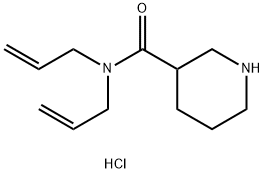 N,N-Diallyl-3-piperidinecarboxamide hydrochloride Struktur