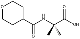 2-Methyl-N-(tetrahydro-2H-pyran-4-ylcarbonyl)-alanine Struktur