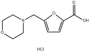 5-Morpholin-4-ylmethyl-furan-2-carboxylic acidhydrochloride Struktur