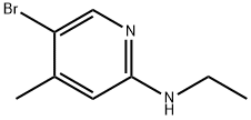 N-(5-Bromo-4-methyl-2-pyridinyl)-N-ethylamine Struktur