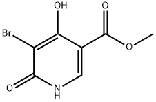 Methyl 5-bromo-4,6-dihydroxynicotinate Struktur