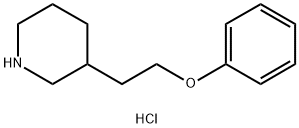 3-(2-Phenoxyethyl)piperidine hydrochloride Struktur