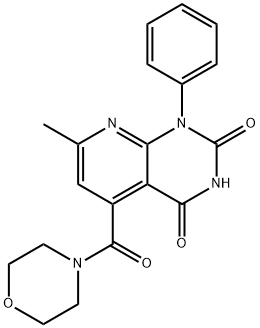 morpholine, 4-[(1,2,3,4-tetrahydro-7-methyl-2,4-dioxo-1-ph Struktur