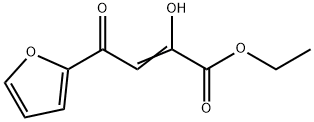 2-butenoic acid, 4-(2-furanyl)-2-hydroxy-4-oxo-, ethyl est Struktur