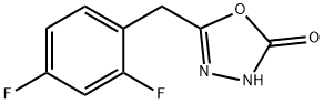 5-[(2,4-Difluorophenyl)methyl]-1,3,4-oxadiazol-2-ol Struktur