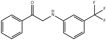 1-phenyl-2-[3-(trifluoromethyl)anilino]-1-ethanone Struktur