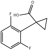 1-(2,6-difluorophenyl)cyclopropanecarboxylic acid Struktur