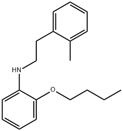 2-Butoxy-N-(2-methylphenethyl)aniline Struktur