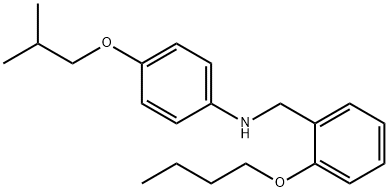 N-(2-Butoxybenzyl)-4-isobutoxyaniline Struktur