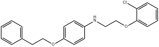 N-[2-(2-Chlorophenoxy)ethyl]-4-(phenethyloxy)-aniline Struktur