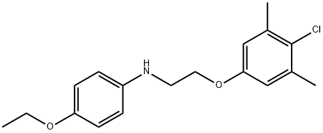 N-[2-(4-Chloro-3,5-dimethylphenoxy)ethyl]-4-ethoxyaniline Struktur