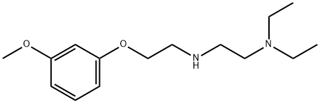 N1,N1-diethyl-N2-[2-(2-methoxyphenoxy)ethyl]-1,2-ethanediamine Struktur