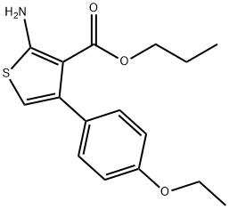 Propyl 2-amino-4-(4-ethoxyphenyl)thiophene-3-carboxylate Struktur