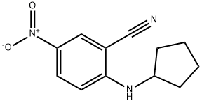 2-(cyclopentylamino)-5-nitrobenzonitrile Struktur