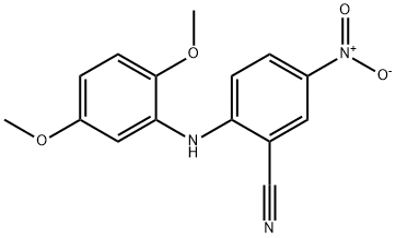 2-[(2,5-dimethoxyphenyl)amino]-5-nitrobenzonitrile Struktur