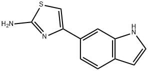 4-(1H-indol-6-yl)-1,3-thiazol-2-amine Struktur