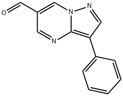 3-phenylpyrazolo[1,5-a]pyrimidine-6-carbaldehyde Struktur