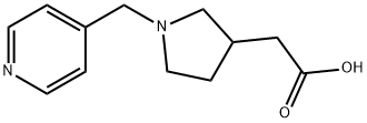 2-[1-(4-Pyridinylmethyl)-3-pyrrolidinyl]-acetic acid Struktur