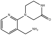 4-[3-(Aminomethyl)-2-pyridinyl]-2-piperazinone Struktur