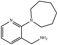 [2-(1-Azepanyl)-3-pyridinyl]methanamine Struktur