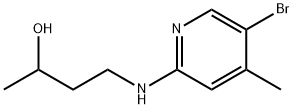 4-[(5-Bromo-4-methyl-2-pyridinyl)amino]-2-butanol Struktur