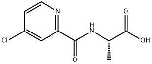 N-[(4-Chloro-2-pyridinyl)carbonyl]alanine Struktur