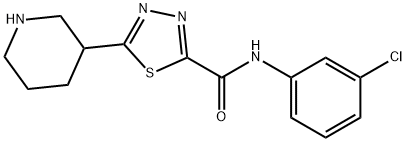 1,3,4-thiadiazole-2-carboxamide, N-(3-chlorophenyl)-5-(3-p Struktur