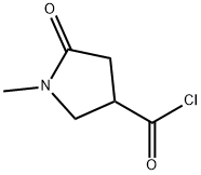 1-Methyl-5-oxopyrrolidine-3-carbonyl chloride Struktur