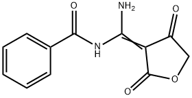 N-[(Z)-Amino(2,4-dioxodihydrofuran-3(2H)-ylidene)-methyl]benzamide Struktur