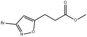 Methyl 3-(3-bromoisoxazol-5-yl)propanoate Struktur