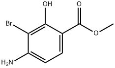 Methyl 4-amino-3-bromo-2-hydroxybenzoate Struktur