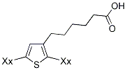 POLY [3-(5-CARBOXYPENTYL)THIOPHENE-2,5-DIYL] Struktur