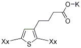 POLY[3-(POTASSIUM-4-BUTANOATE)THIOPHENE-2,5-DIYL] Struktur