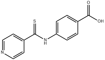 4-[(PYRIDIN-4-YLCARBONOTHIOYL)AMINO]BENZOIC ACID Struktur