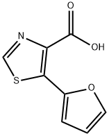 5-(2-furyl)-1,3-thiazole-4-carboxylic acid Struktur