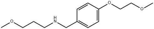 3-Methoxy-N-[4-(2-methoxyethoxy)benzyl]-1-propanamine Struktur