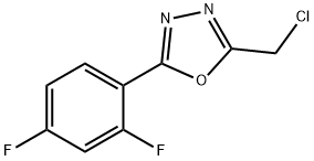 2-(chloromethyl)-5-(2,4-difluorophenyl)-1,3,4-oxadiazole Struktur