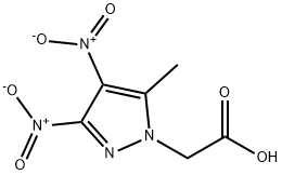 (5-methyl-3,4-dinitro-1H-pyrazol-1-yl)acetic acid Struktur