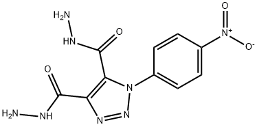 1-(4-nitrophenyl)-1H-1,2,3-triazole-4,5-dicarbohydrazide Struktur