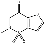 2-methyl-2,3-dihydro-4H-thieno[2,3-e][1,2]thiazin-4-one 1,1-dioxide Struktur