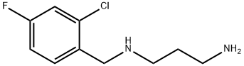 N-(2-chloro-4-fluorobenzyl)propane-1,3-diamine Struktur