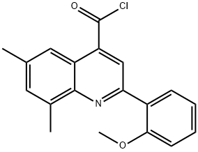 2-(2-methoxyphenyl)-6,8-dimethylquinoline-4-carbonyl chloride Struktur