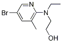 2-[(5-Bromo-3-methyl-2-pyridinyl)(ethyl)amino]-1-ethanol Struktur