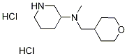 N-Methyl-N-(tetrahydro-2H-pyran-4-ylmethyl)-3-piperidinamine dihydrochloride Struktur