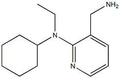 3-(Aminomethyl)-N-cyclohexyl-N-ethyl-2-pyridinamine Struktur