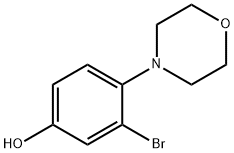 3-Bromo-4-(N-morpholino)phenol Struktur