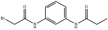 N-{3-[(2-Bromoacetyl)amino]phenyl}propanamide Struktur