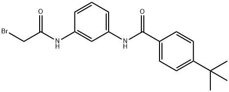 N-{3-[(2-Bromoacetyl)amino]phenyl}-4-(tert-butyl)benzamide Struktur