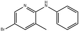 N-(5-Bromo-3-methyl-2-pyridinyl)-N-phenylamine Struktur